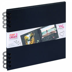 Walther Pimp and create album fotografico e portalistino Nero 30 fogli Rilegatura a spirale