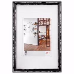 Walther Design IW015B, Cornice per foto singola, Legno, Nero, Argento, 7 x 10 cm, Rettangolare, Germania