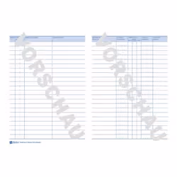 Avery 1222 calcolatore e carta da registro 32 pz 210 mm