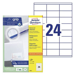Avery 3422 etichetta autoadesiva Rettangolo Permanente Bianco 2400 pz