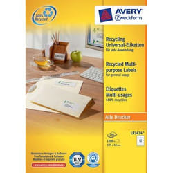 Avery LR3424 etichetta autoadesiva Bianco 1200 pz