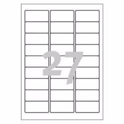 Avery J4792-25 etichetta per stampante Bianco