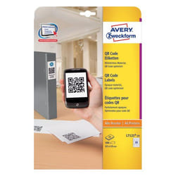 Avery L7121-25 etichetta autoadesiva Quadrato Permanente Bianco 500 pz
