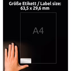 Avery L6011-20 etichetta autoadesiva Rettangolo con angoli arrotondati Permanente Argento 540 pz - Vista aggiuntiva 4