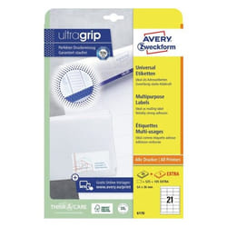 Avery 6170 Bianco Etichetta per stampante autoadesiva