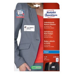 Avery J4785-20 etichetta autoadesiva Rettangolo con angoli arrotondati Rimovibile Bianco 200 pz