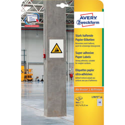 Avery L7873-20 etichetta autoadesiva Rettangolo Permanente Bianco 960 pz
