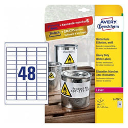 Avery L4778-8 etichetta per stampante Bianco Etichetta per stampante autoadesiva