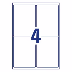 Avery L4774-8 etichetta per stampante Bianco Etichetta per stampante autoadesiva