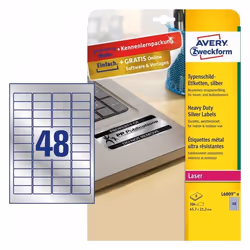 Avery L6009-8 etichetta per stampante Argento Etichetta per stampante autoadesiva - Vista aggiuntiva 2
