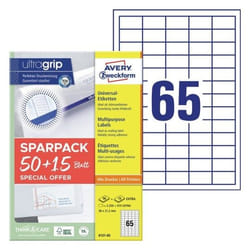 Avery 6121-65 etichetta autoadesiva Rettangolo Permanente Bianco 4225 pz