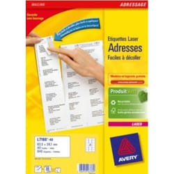 Avery L7160-40 etichetta per corrispondenza Bianco