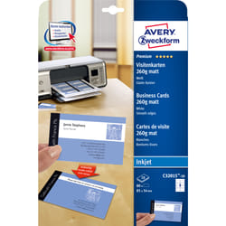 Avery C32015-10 biglietto da visita Ad inchiostro Carta 80 pz