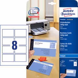 Avery C32015-10 biglietto da visita Ad inchiostro Carta 80 pz - Vista aggiuntiva 5