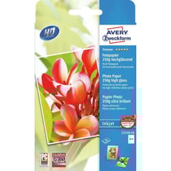 Avery C2550-50 carta fotografica Bianco Molto lucida