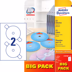 Avery CD/DVD Labels Bianco