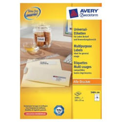 Avery 3484-200 etichetta autoadesiva Bianco 3200 pz