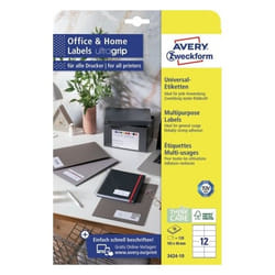 Avery 3424-10 etichetta autoadesiva Rettangolo Permanente Bianco 120 pz