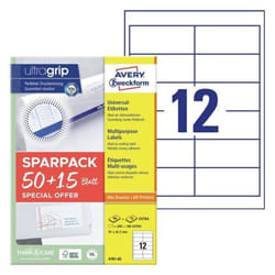 Avery 4781-65 etichetta autoadesiva Rettangolo Permanente Bianco 780 pz
