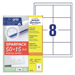 Avery 4782-65 etichetta autoadesiva Rettangolo Permanente Bianco 520 pz
