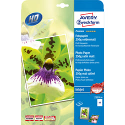 Avery Premium Inkjet A4 250g Bianco Satinata opaca