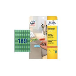 Avery L6049-20 etichetta autoadesiva Verde 3780 pz