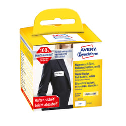 Avery AS0722560 etichetta autoadesiva Rettangolo con angoli arrotondati Rimovibile Bianco 200 pz