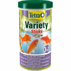Tetra Pond Variety Sticks, Pesce da acquario, Cibo secco per pesci, Stick, 10 L