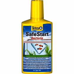 Tetra SafeStart, 100 ml, 1. Treat tap water with Tetra AquaSafe. 2. Shake well and add 5 ml to 6 l of aquarium water....