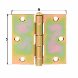 GAH-Alberts 213299 Cardine per porta Cerniera Giallo 90 mm