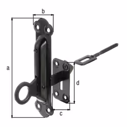 GAH-Alberts 307097 maniglia e chiusura per finestre Nero