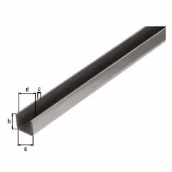 GAH-Alberts 432843 profilo in metallo e plastica