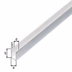 GAH-Alberts 488468 profilo in metallo e plastica Alluminio