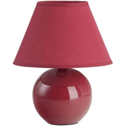 Lampada brilliant Primo lampada da tavolo rossa 1x D45, E14, 40W, adatto per proiettori a caduta (non inclusi) Scala da a ++ a e Con interruttore a