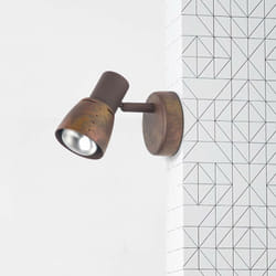 Lampada lava spot a parete rame antico 1x R50, E14, 40W, adatto per lampade a riflettore (non incluse) Scala da a ++ a e Testa orientabile - Brilliant