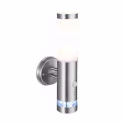 Brilliant Bole, Illuminazione da parete da esterno, Acciaio inox, Bianco, Metallo, Plastica, IP44, Giardino, Cortile, I