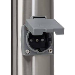 Brilliant - 43693/82 Chorus Lampada da terra per esterni Lampada a risparmio energetico E27 10 w acciaio inox