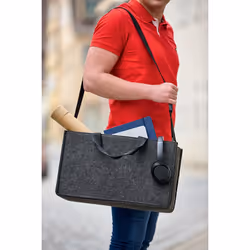 Sigel BA411 borsa e tracolla Feltro Grigio Unisex Borsa a tracolla - Vista aggiuntiva 4