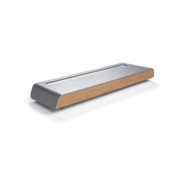 Sigel SA401 astuccio per matita Astuccio rigido per matite Metallo, Legno Grigio, Legno