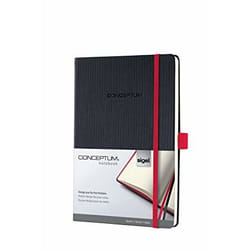 Sigel Conceptum quaderno per scrivere A4 194 fogli Nero, Rosso