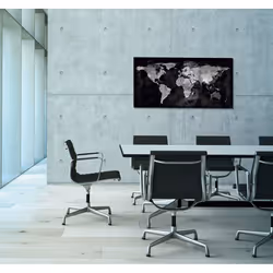 Sigel GL270 bacheca magnetiche e accessori Vetro 910 x 460 mm Nero, Grigio - Vista aggiuntiva 4