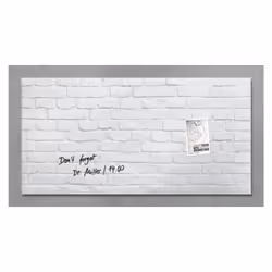Sigel artverum, Vetro, Bianco, Magnete, 910 mm, 460 mm, 15 mm