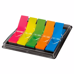 Sigel HN489 segnalibro Segnalibro flessibile Blu, Verde, Arancione, Rosso, Giallo 200 pz