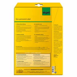 Sigel LA230 etichetta autoadesiva Rettangolo con angoli arrotondati Rimovibile Bianco 25 pz - Vista aggiuntiva 7
