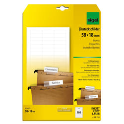 Sigel LP725 etichetta per stampante Bianco Etichetta per stampante non adesiva