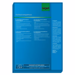 Sigel IF210 pellicola per stampa Ad inchiostro A4 (210×297 mm) Trasparente 50 fogli