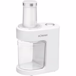 Bomann ME 470 CB, Spiralizzatore elettrico, Bianco, Acciaio inox, 80 W, 220 - 240 V, 50 - 60 Hz