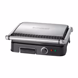 Bomann KG 2242 CB, Nero, Acciaio inox, Acciaio inox, Rettangolare, 29,5 x 23,5 mm, Potenza, 2000 W
