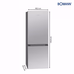 Bomann KG 320.2 Libera installazione 165 L E Acciaio inox - Vista aggiuntiva 5