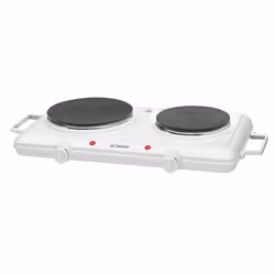 Bomann DKP 5028 CB, Bianco, Superficie piana, 2 Fornello(i), 2 Fornello(i), Regolare, Rotondo